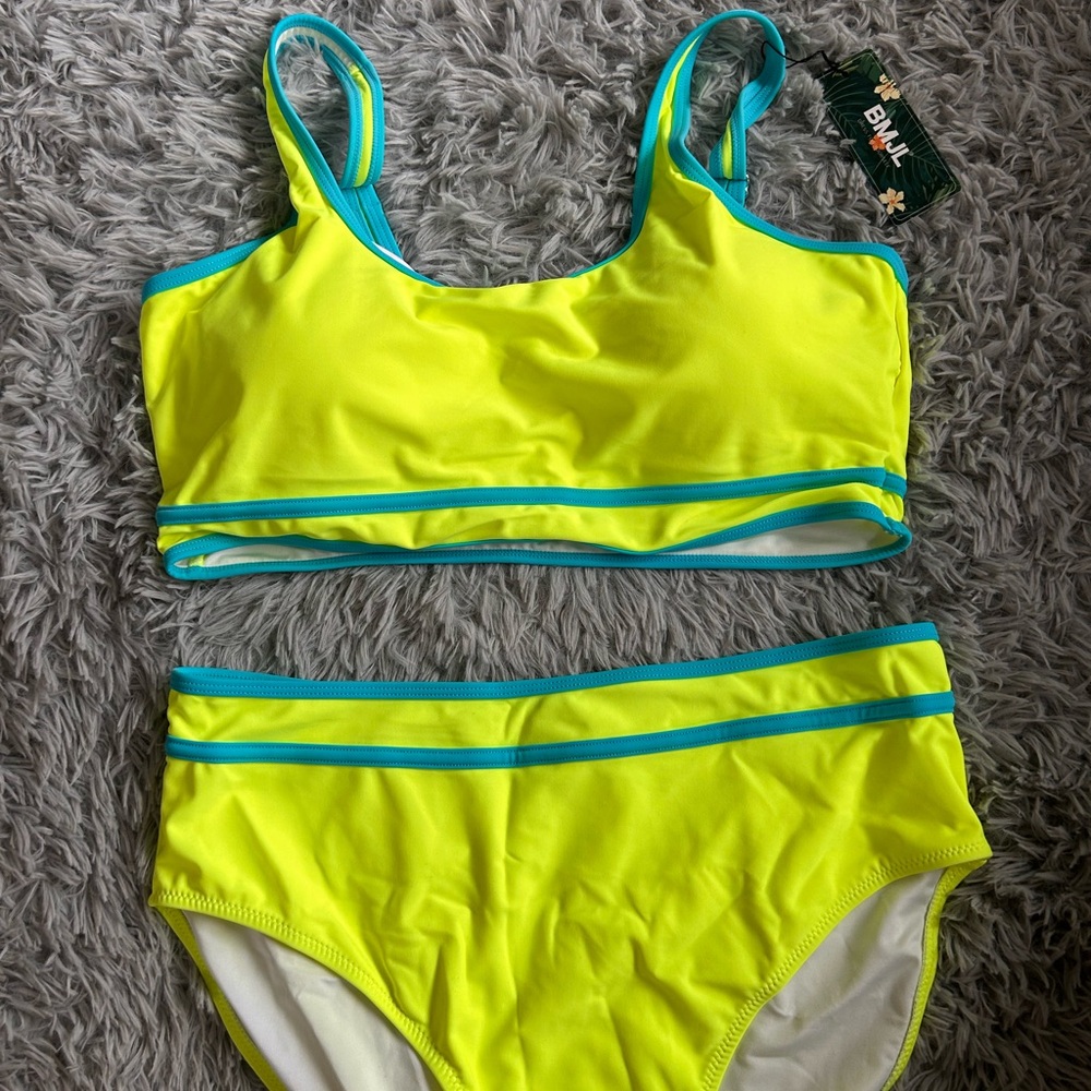 Neon Yellow Bikini Set